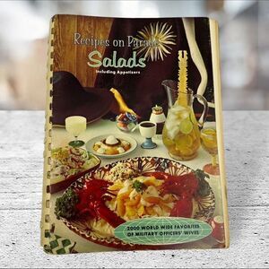 Vintage Recipes On Parade Salads Appetizer International Military Wives Cookbook